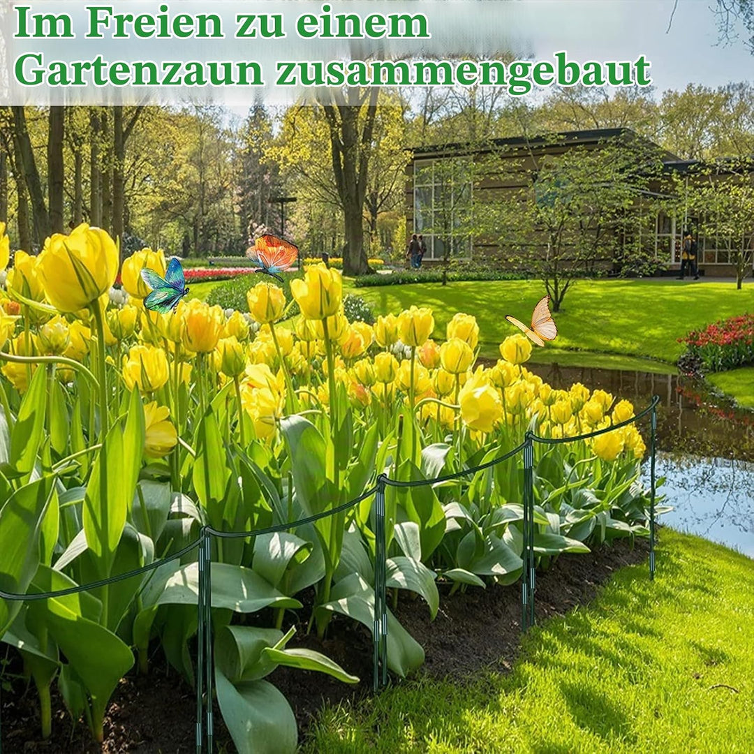 5 Stück Pflanzenstützen Halbrund Pflanzenstütze Ringkäfige,60x25cm Pflanzenringe Rund,Pflanzenhalter