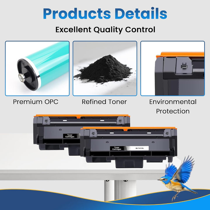 Jhaan D116L Toner Kompatibel für Samsung MLT-D116L Tonerkartusche für Xpress SL M2675FN M2835DW M288
