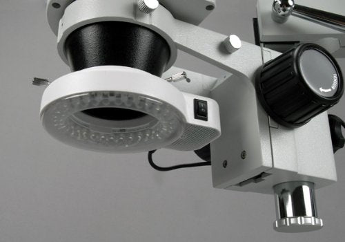 AmScope SM-4T-56S Schaltungsinspektion Trinokulares Zoom-Stereomikroskop mit 56-LED-Licht, 7X-45X, W