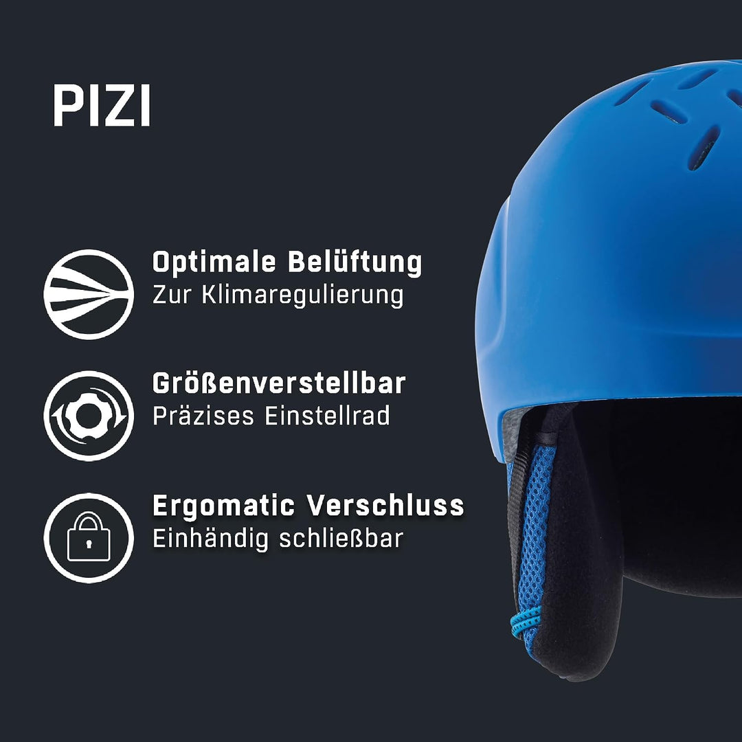 ALPINA PIZI - Sicherer, Leichter &amp; Stossabsorbierender Skihelm Mit Abnehmbaren Ohrenpolstern Für Kin