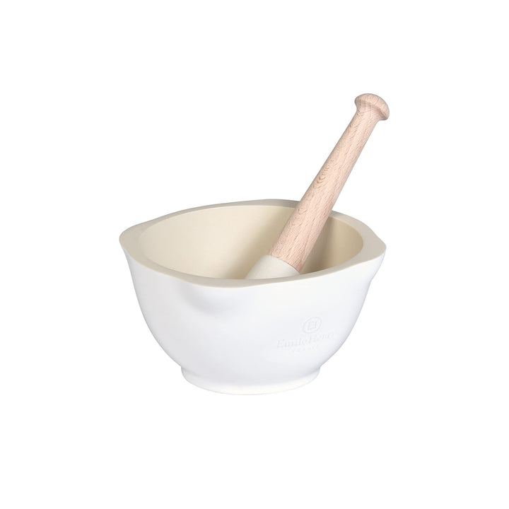 Vijzel en stamper Ø140mm Emile Henry 0255-11 Farine White, White