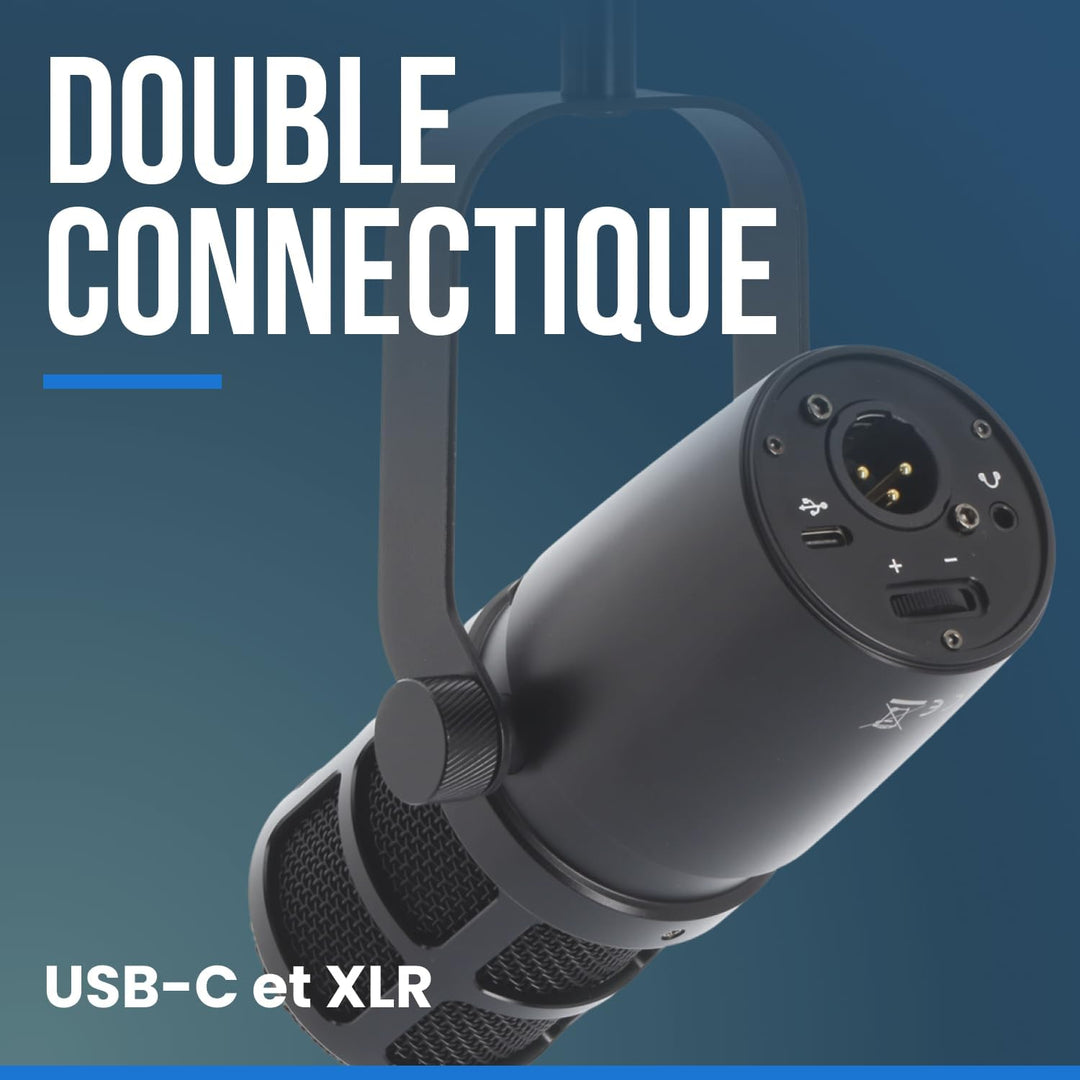 WOODBRASS UX1 Stimmmikrofon und Instrumentenmikrofon, USB + XLR, dynamische Nierencharakteristik, Pr