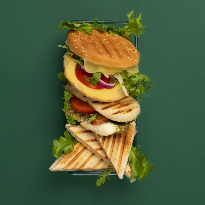 Weäsy PNI20 Paninimaker, Panini und Grillfunktion, Antihaftbeschichtung, automatische Abschaltung, s
