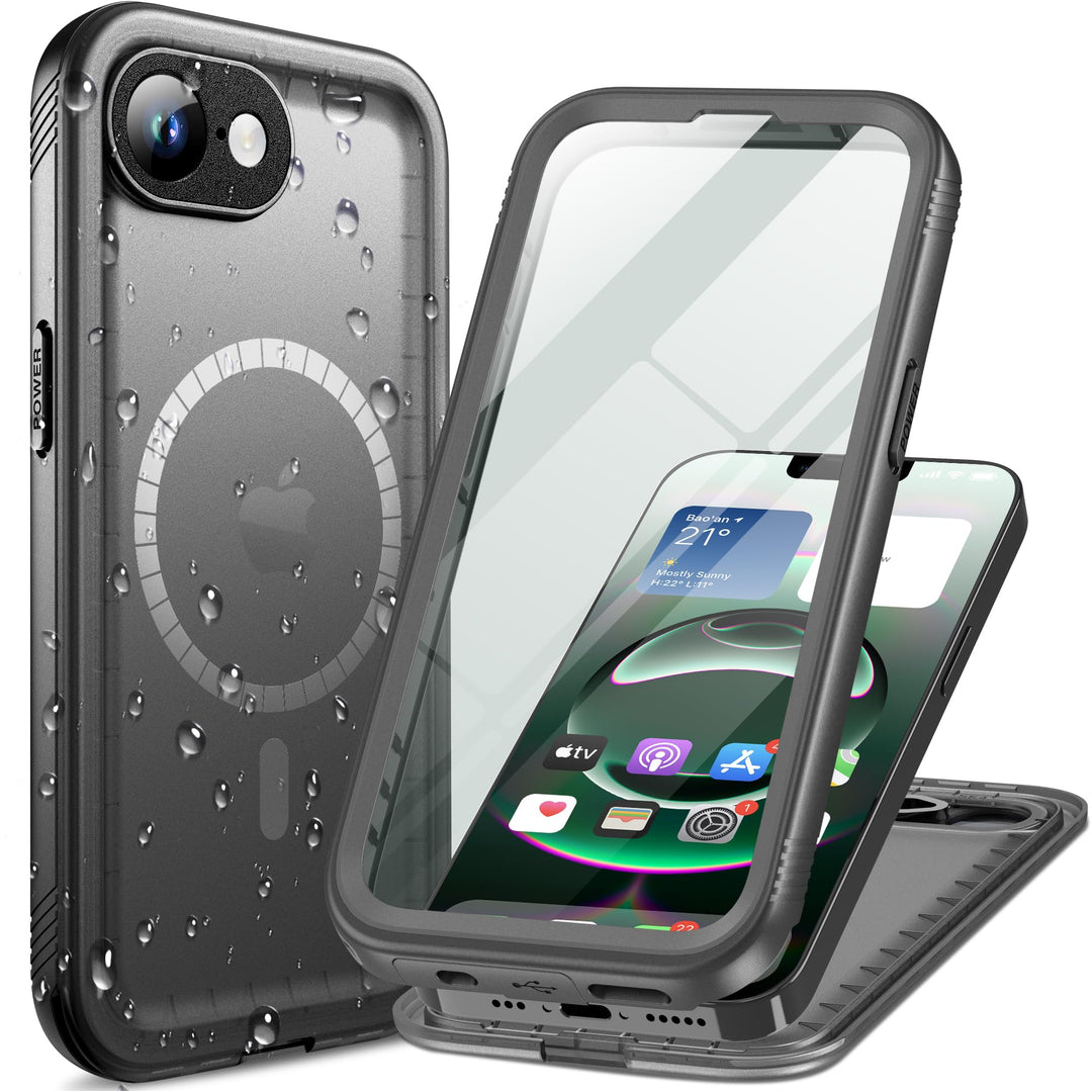 Cozycase TOP Militärschutz Hülle für iPhone 16e 17e Kompatibel mit MagSafe wasserdichte 360 Grad Pan