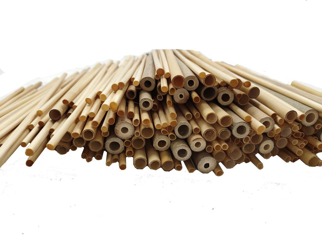 Super Idee 200 Weizenhalme + 50 Schilfröhrchen + 20 Bambusröhrchen Fertigröhrchen 20cm Niströhren Fü