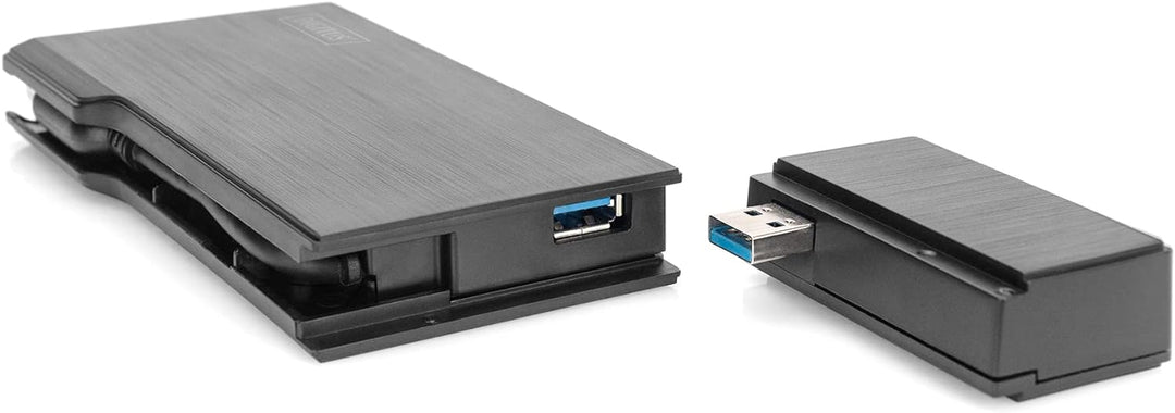 DIGITUS Universal Docking Station, USB 3.0, 7-Port, Travel 2X Video, 2X USB 3.0, RJ45, 2X Kartenlese