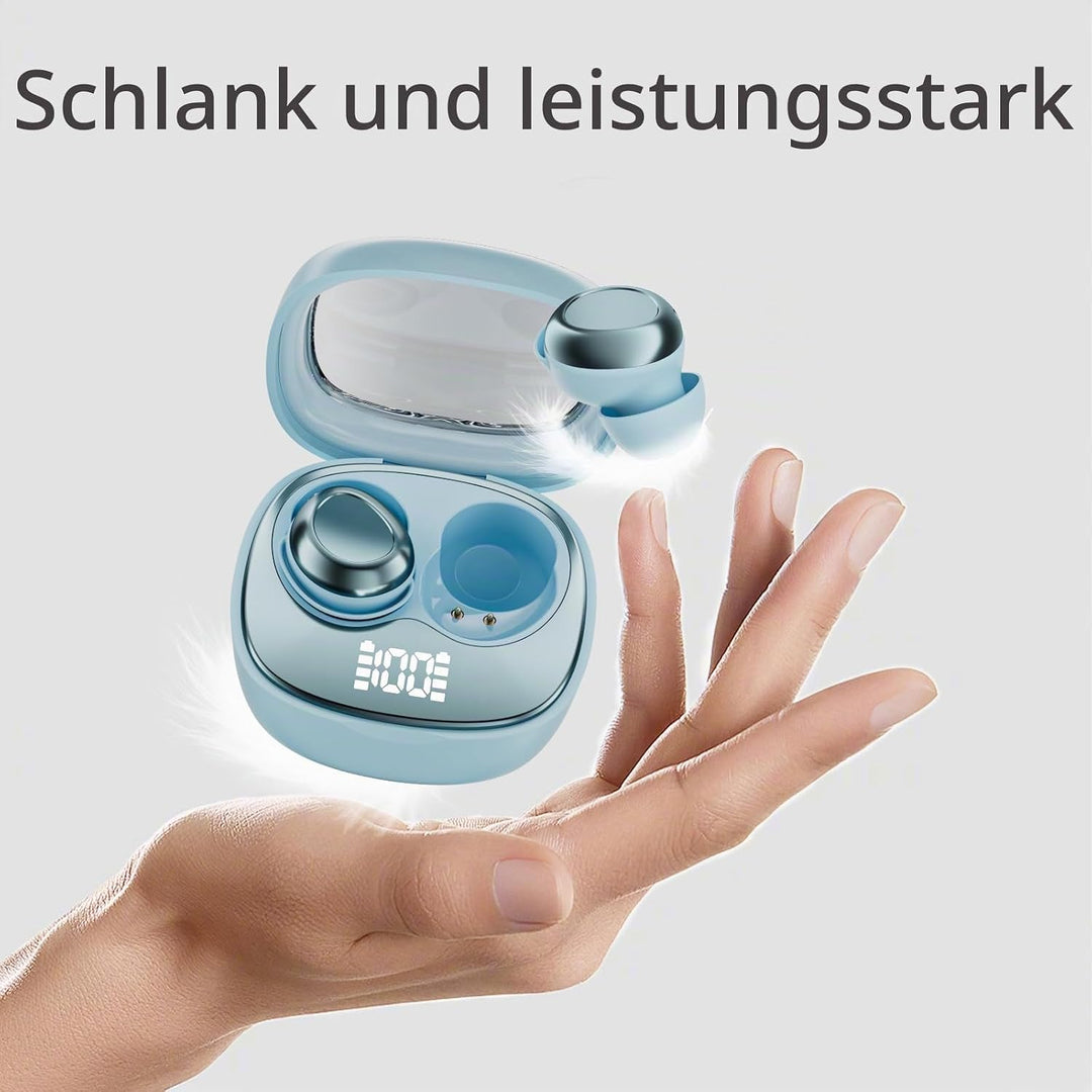 Mini Schlafkopfhörer Bluetooth 5.4 Kopfhörer, 2025 Neue in Ear Kopfhörer Kabellos mit 25 Stunden Akk