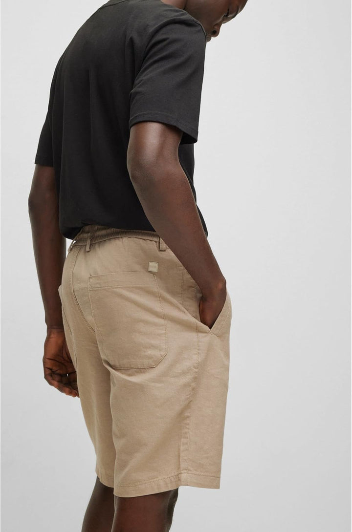 BOSS Herren Taber-Shorts-DS1 58 Hellbeige, 58 Hellbeige