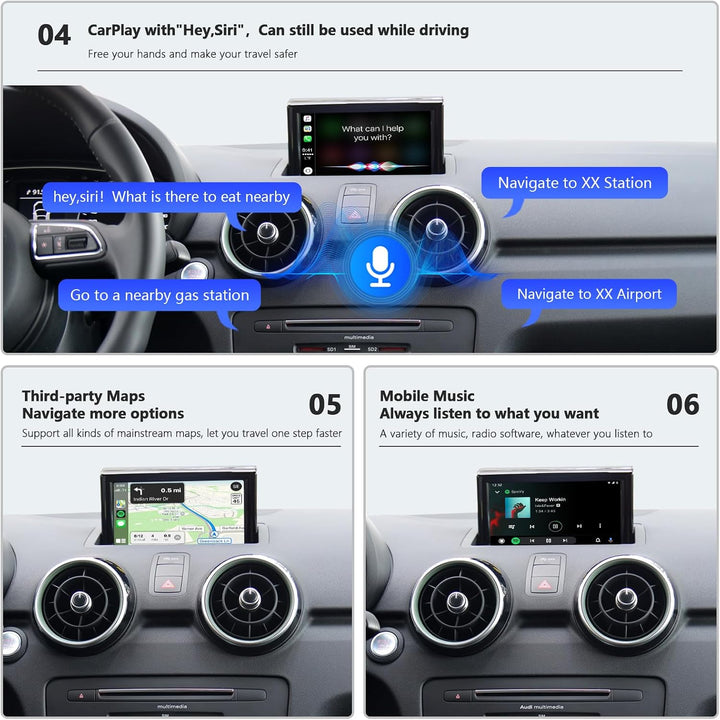 Road Top CarPlay Wireless Modul für Audi A1 2013-2018 Jahr mit RMC System | Wireless CarPlay Android