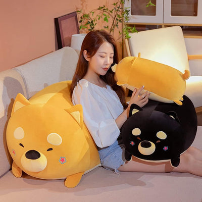 Shiba Inu Plüschtier, 60cm Süsses Hund Shiba Inu Plushie Kuscheltier Stofftier Weiches Plüschkissen