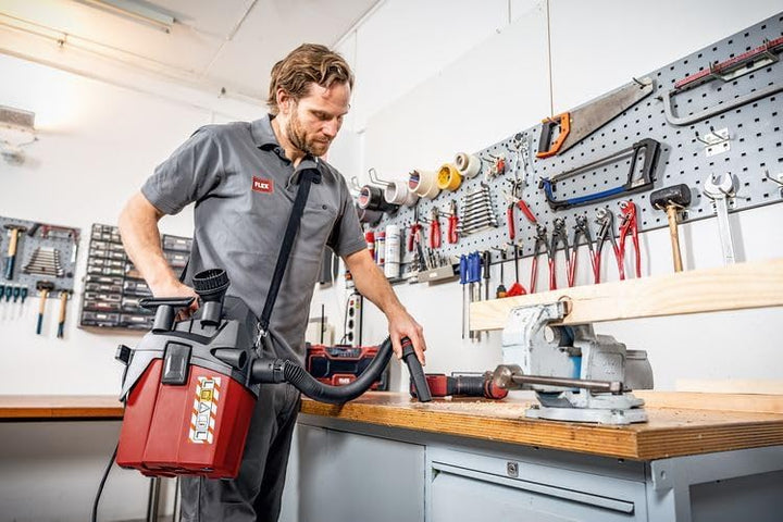 Flex Akku Kompakt Sauger VC 6 L MC 18.0 (Akkusauger 18V, 1400 l/min, Behälter 6 l, mit Zubehör, ohne