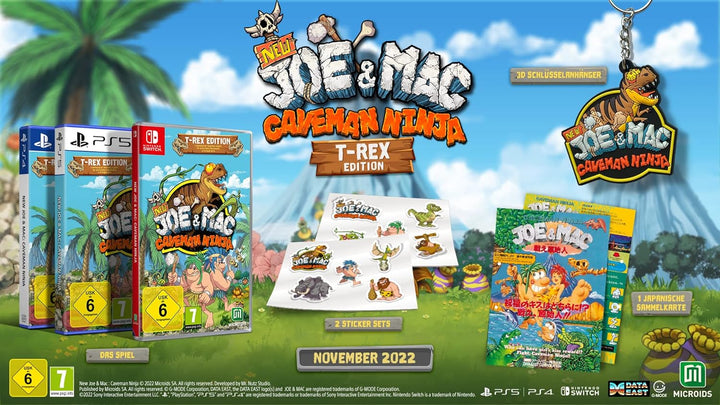 New Joe & Mac: Caveman Ninja - T-Rex Edition [PS4] PlayStation 4, PlayStation 4