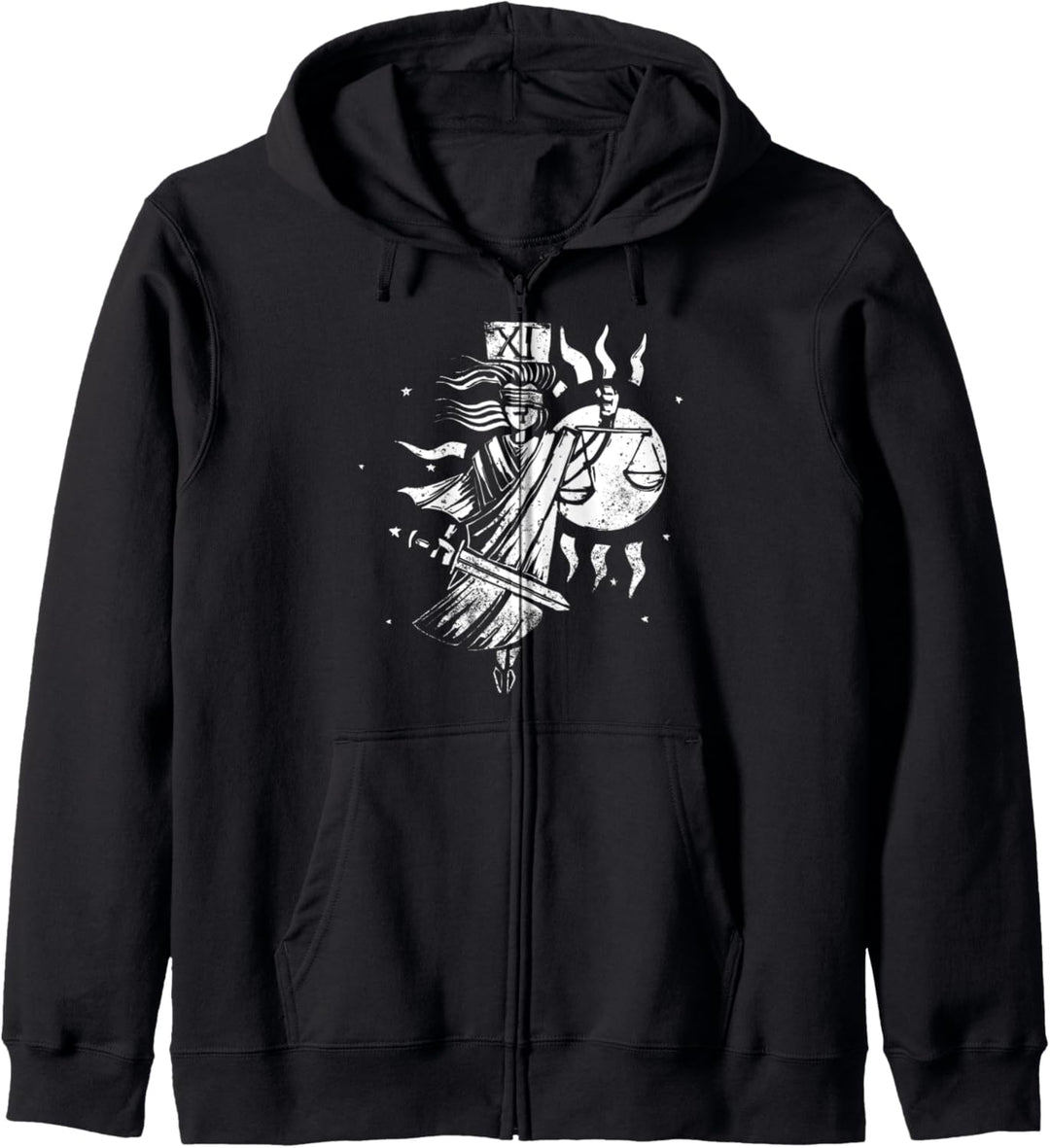 Justice XI Tarot Design - Blackcraft Kleidung Geschenk Kapuzenjacke