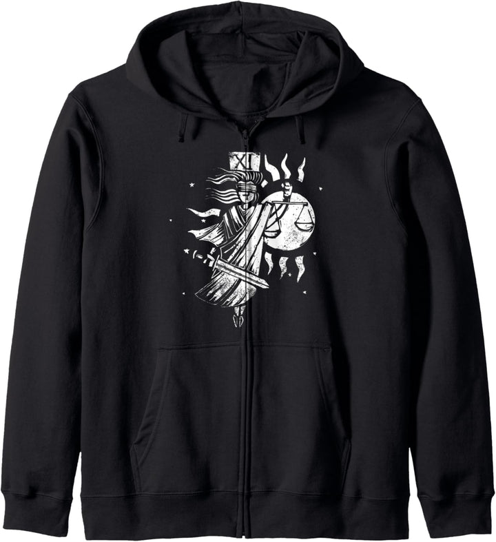 Justice XI Tarot Design - Blackcraft Kleidung Geschenk Kapuzenjacke