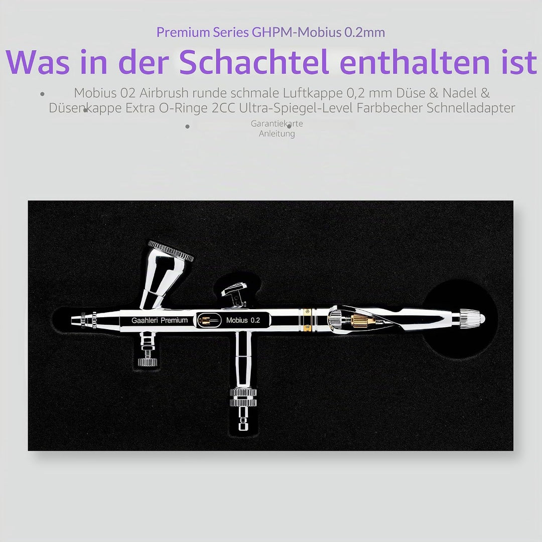Gaahleri Airbrush Premium Serie GHPM-Mobius 0,2mm