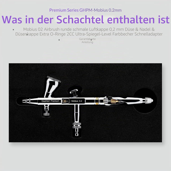 Gaahleri Airbrush Premium Serie GHPM-Mobius 0,2mm