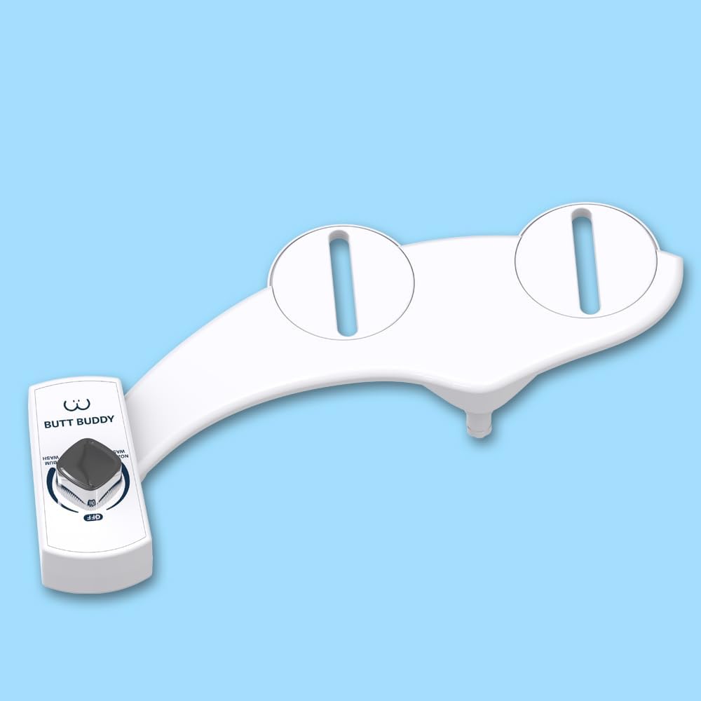 BUTT BUDDY - Bidet Toilet Seat Attachment & Fresh Water Sprayer (Easy to Install, Universal Fit, No