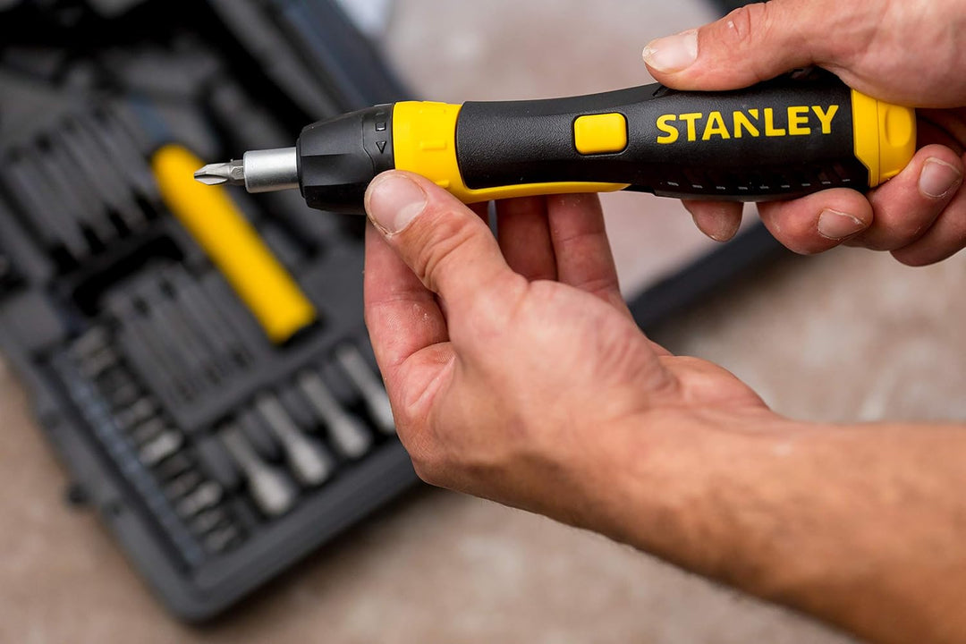 Stanley Ratschen Bit-Set, Gelenkgriff, 35-tlg (SL5/6/7 mm PH1/2/3 TX10/15/20/25/27/30 Innensechskant
