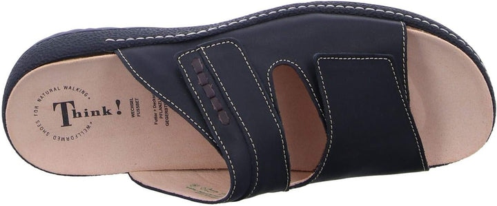 Think! Herren Change Nachhaltige, Wechselfussbett Pantolette 45 EU 0000 Schwarz Kombi, 45 EU 0000 Sc