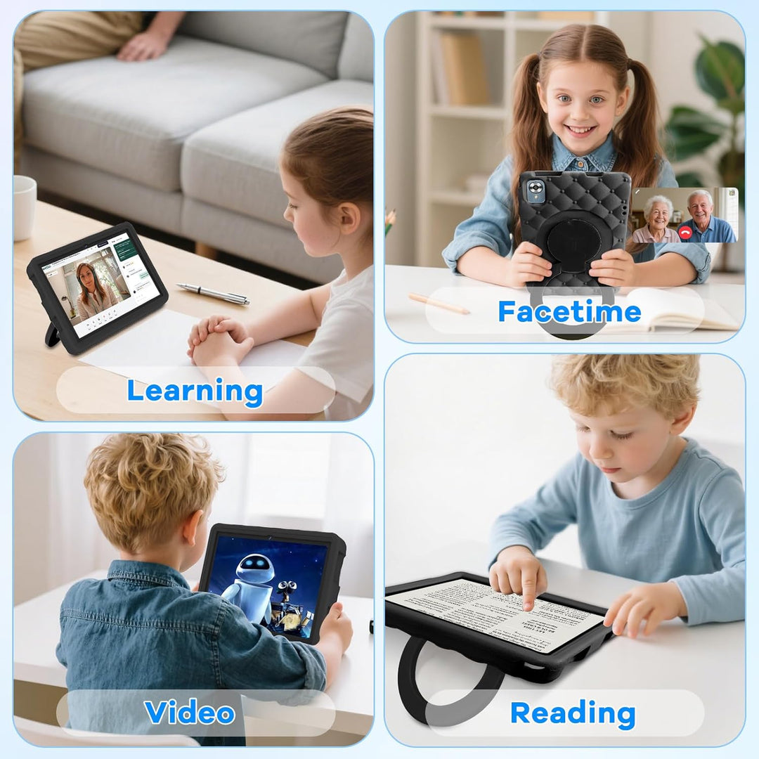 DMOAO Kinder Tablet 10 Zoll Android 15 mit 30GB RAM + 64GB ROM(2TB), 5G WLAN 6, Widevine L1, Elterli