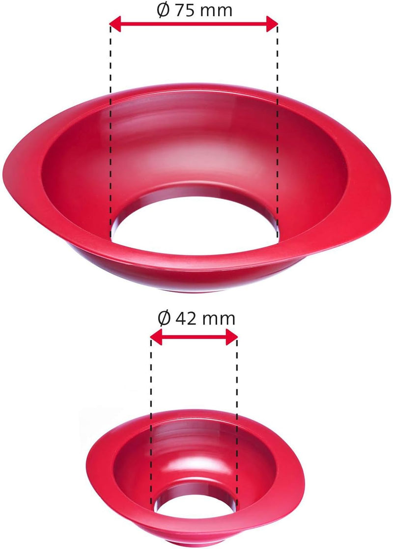 Westmark 2 Einmach-/Marmeladen-Trichter, Trichter-Set, Einfüllstutzen-Durchmesser: 4,2/7,5 cm, Kunst