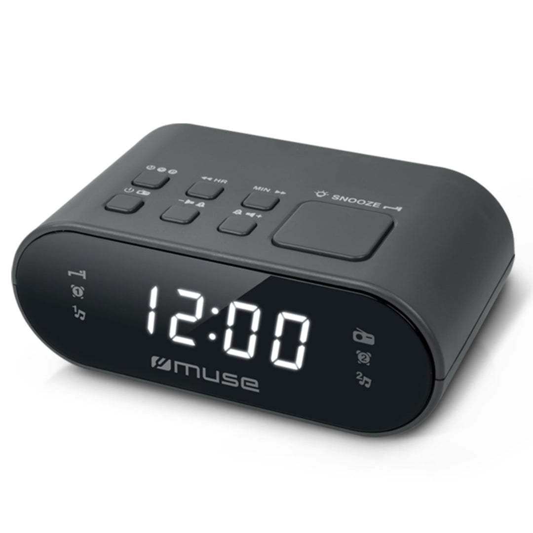 M-10 CR Radiowecker mit LED-Display, Zwei Weckzeiten | dimmbar | Hingucker, Kinder | FM Tuner, Lass