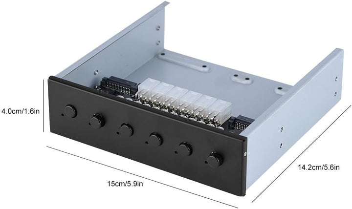 Cuifati Festplatten-Netzschalter, SATA-Laufwerksschalter mit 6 selbstsichernden Schalter, Hard Disk