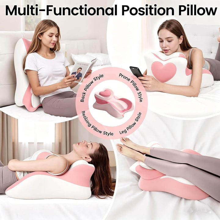 Memory Foam Keilkissen, Lesekissen &amp; Lendenkissen,Entspannungskissen für Bett, Sofa und Boden,Orthop