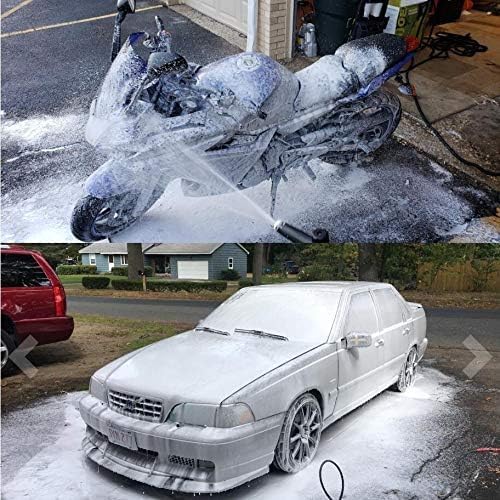 Schneeschaum Lanze schaumkanone Auto Wash Schaumlanze mit Verstellbarer Schaumstoff Düse, 1L Seifens