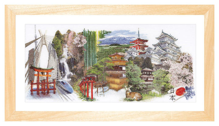 Thea Gouverneur - Kreuzstich-Set - Japan - Aida - 18 Count - Für Erwachsene - 548A 31.1-Inch-by-13.8