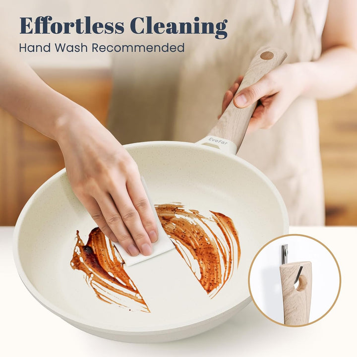 Keramik Pfanne 28cm Antihaft Beschichtet, Bratpfanne Induktion, Omelette Pfanne, Cooking Frying Pan,
