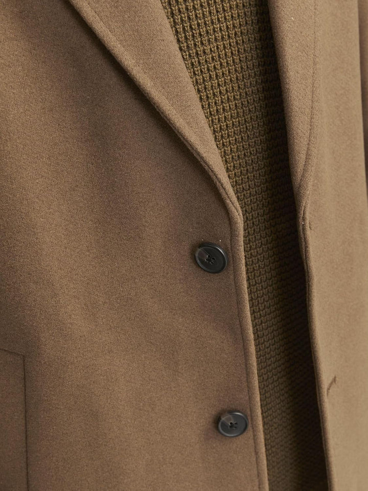 JACK & JONES Male Mantel Mantel M Khaki, M Khaki