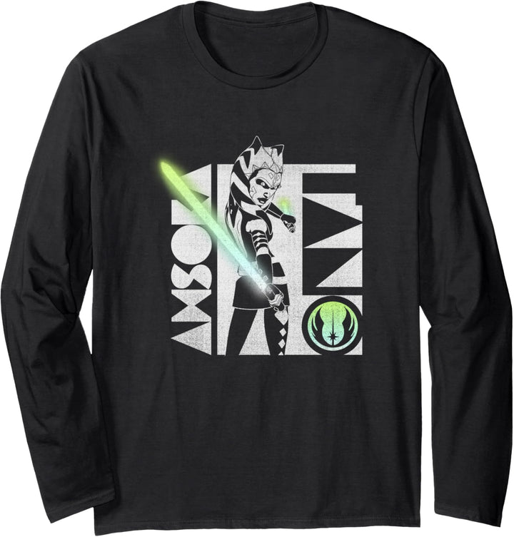 Star Wars: The Clone Wars Ahsoka Tano Gradient Lightsaber Langarmshirt