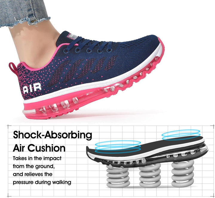 frysen Herren Damen Sportschuhe Laufschuhe mit Luftpolster Turnschuhe Profilsohle Sneakers Leichte S