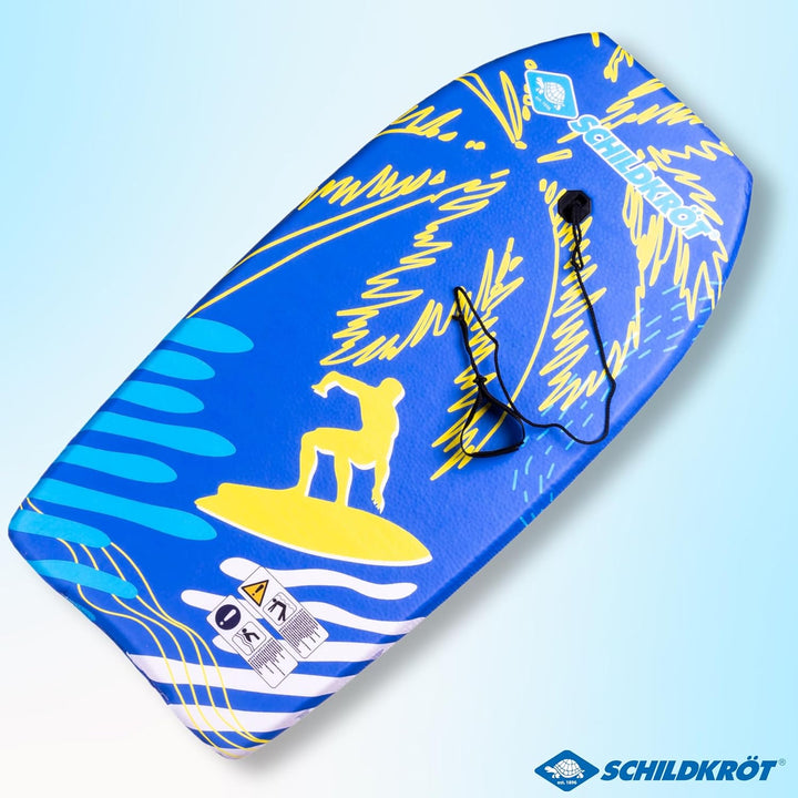 Schildkröt Schwimmbrett Bodyboard L, Verschiedene Designs wählbar, mit Nylonüberzug und EPS Schaumst