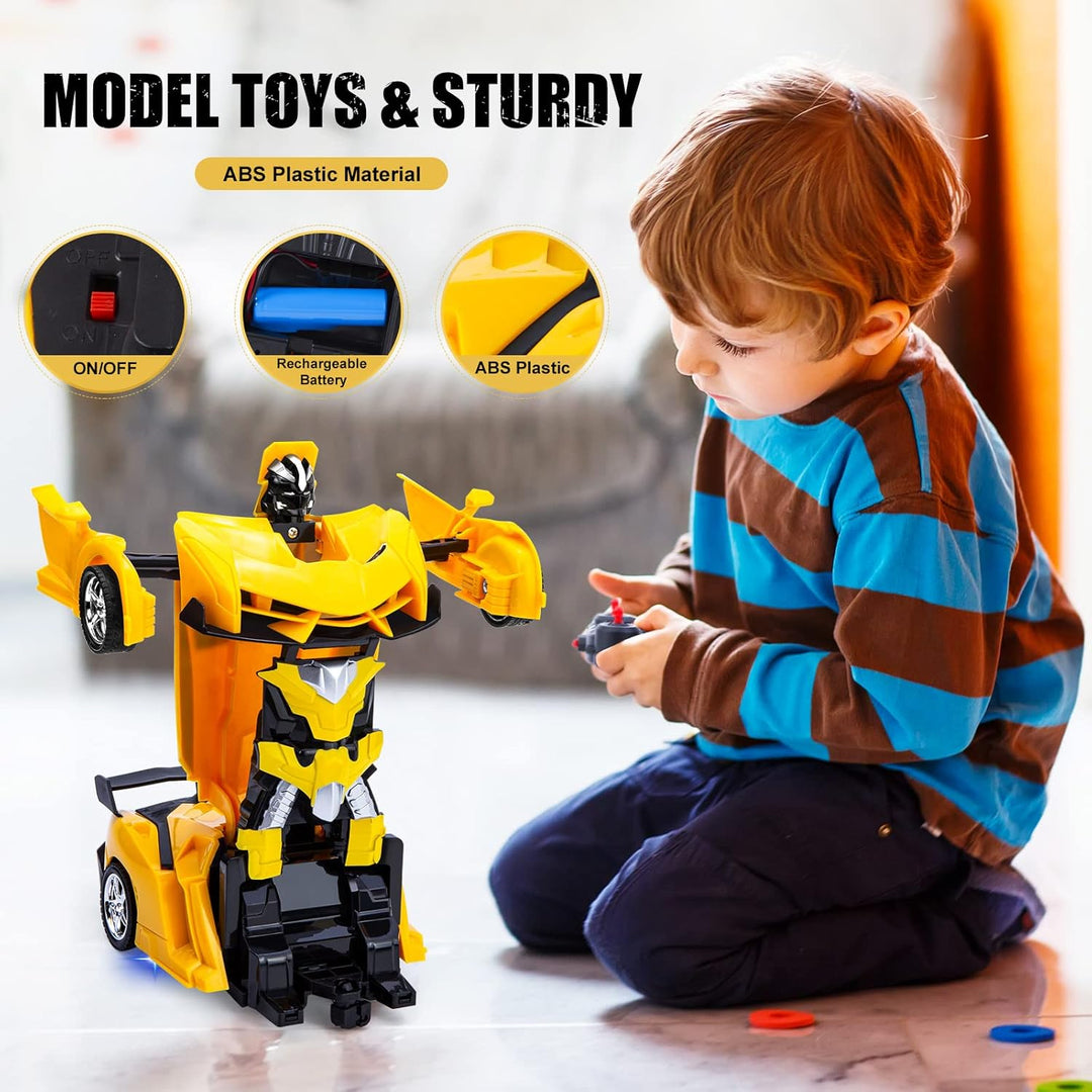 Thedttoy Transformator Ferngesteuertes Auto Spielzeug mit 2.4GHz Fernbedienung, 1:18 Ferngesteuerte