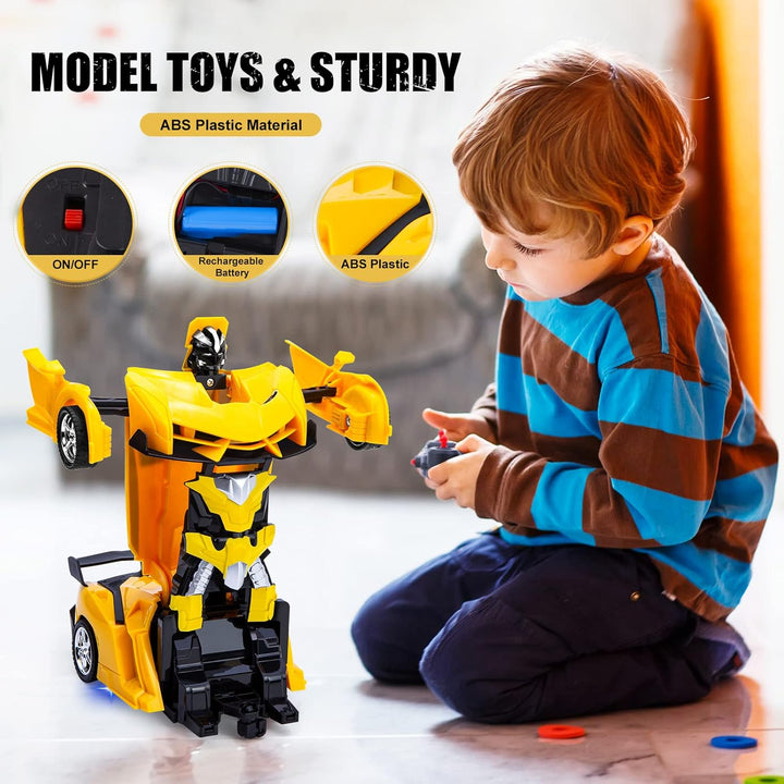 Thedttoy Transformator Ferngesteuertes Auto Spielzeug mit 2.4GHz Fernbedienung, 1:18 Ferngesteuerte