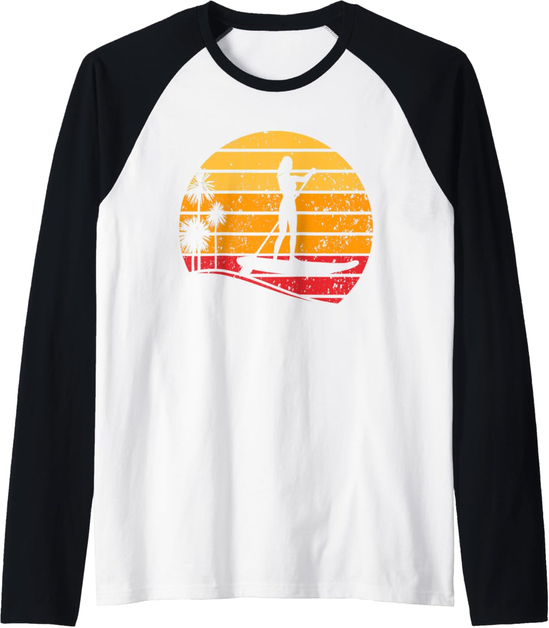 Sunset Stand Up Paddle Board - Wassersport Sunset SUP Girl Raglan