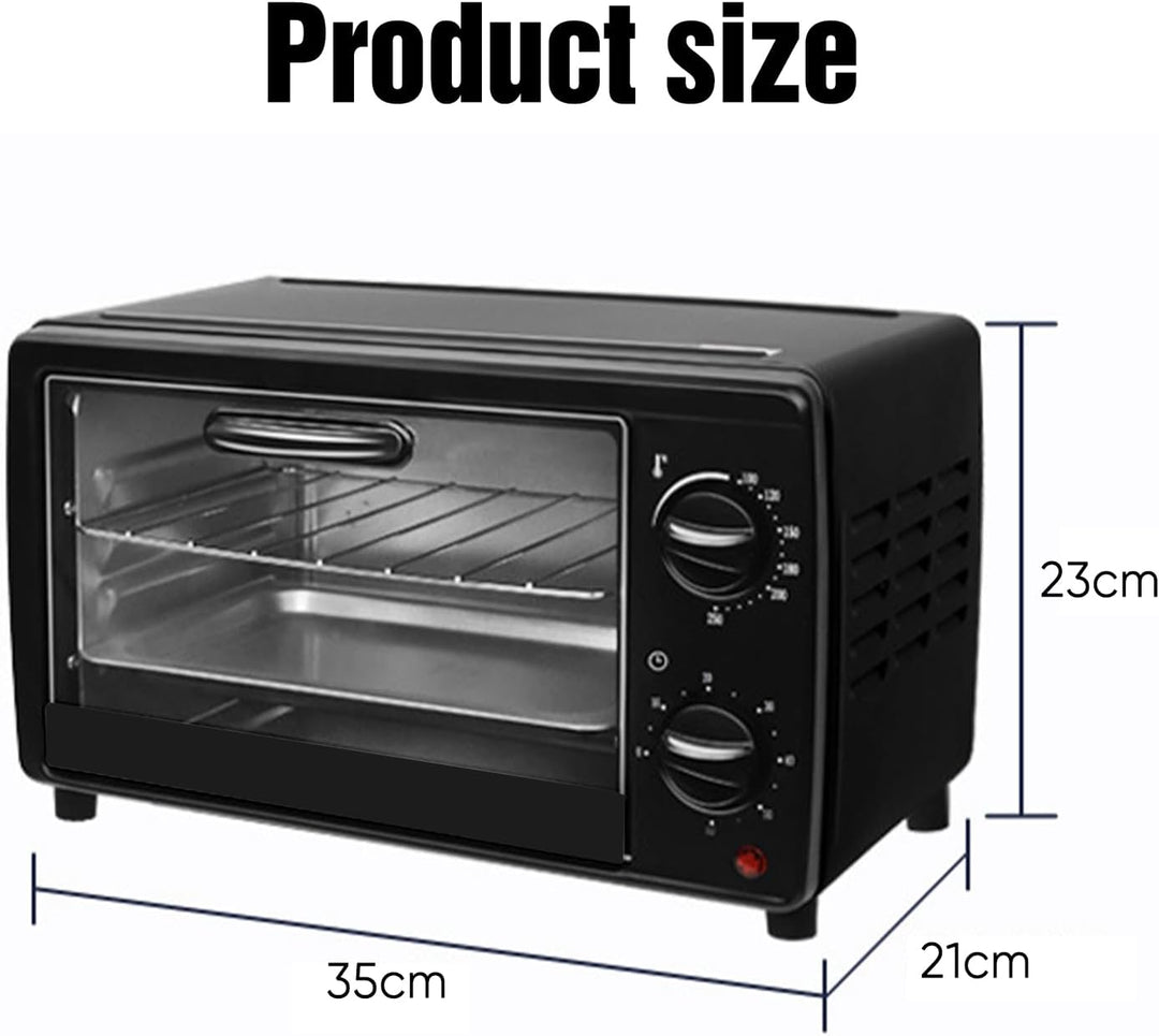 13 l, 700 W, elektrischer Mini-Ofen, kleiner Elektroofen, Mini-Einbauofen, freistehender Backofen, k