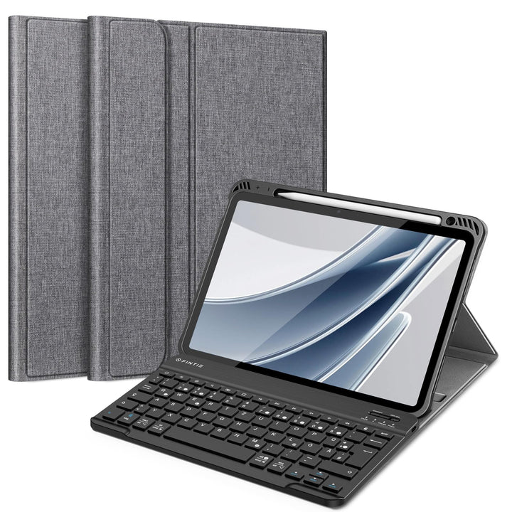 Fintie Tastatur Hülle für iPad Air 5 2022 / iPad Air 4 2020 10.9 Zoll, Schutzhülle mit TPU Rückschal