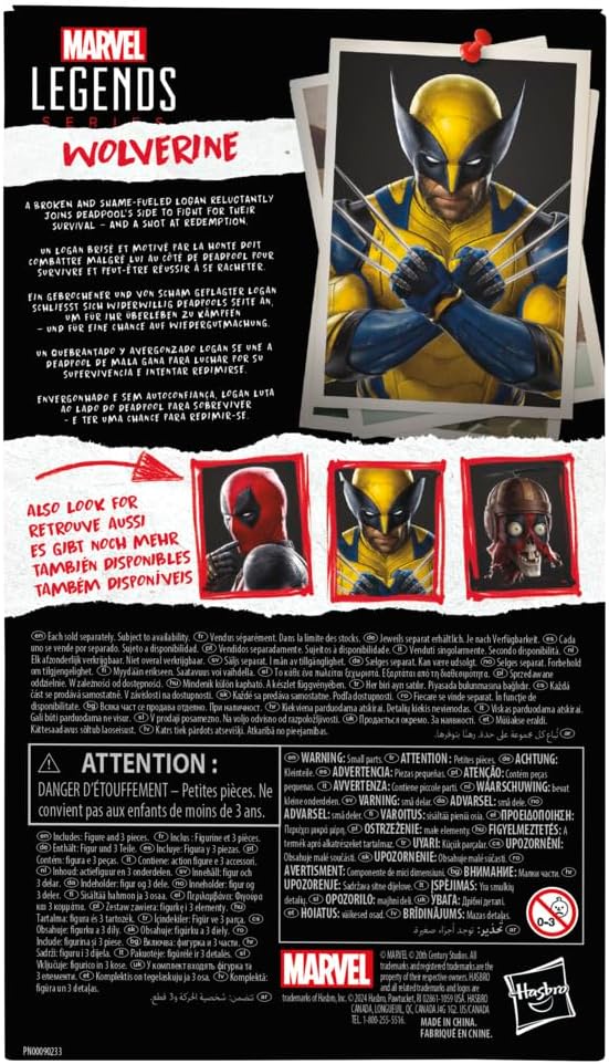 Marvel Legends Series Wolverine, Deadpool &amp; Wolverine Action-Figur (Skala 15 cm), Sammlerobjekt für