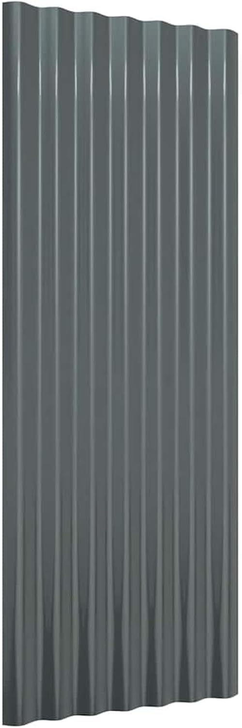 Homgoday Dachpaneele 12 STK. Dachblech Stahlblech Dach Dachplatten Metalldachpaneele Dachblech für D