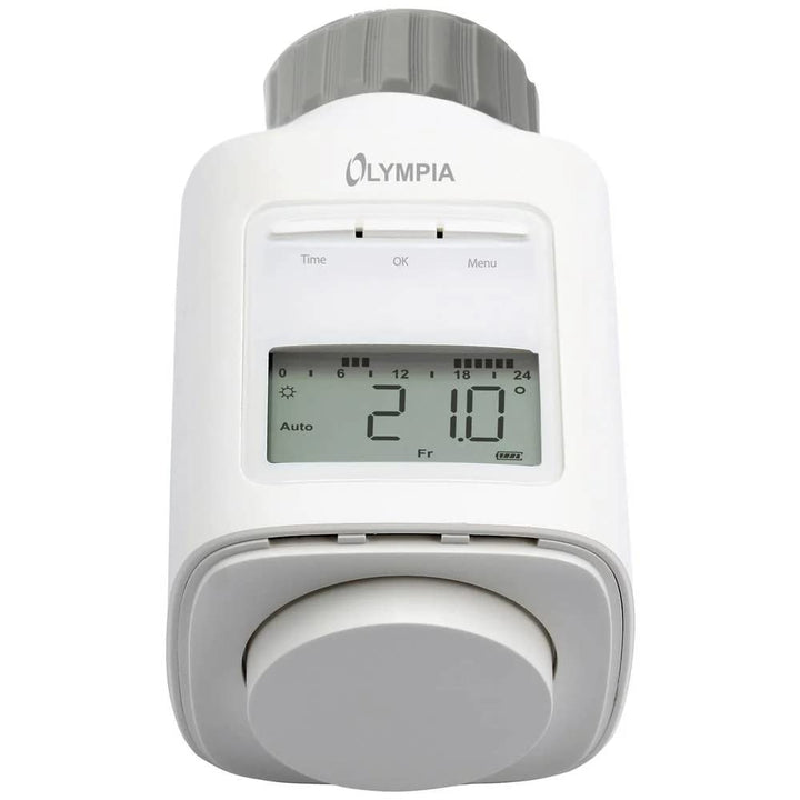 OLYMPIA HT430-23A Energiespar-Heizungsregler|9 Heiz- und Sparzeiten einstellbar|Weiss