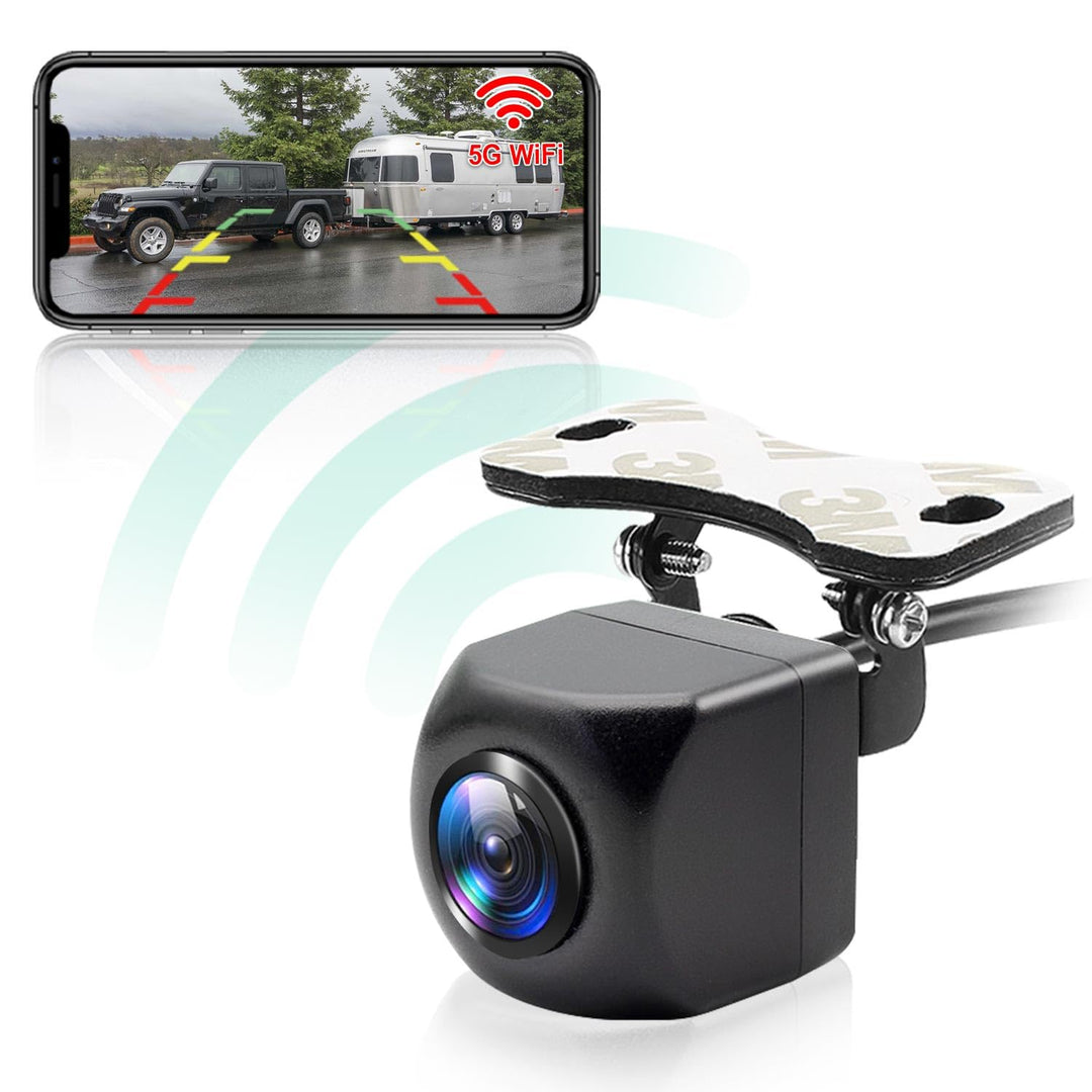 WiFi Rückfahrkamera, 5G 1080P HD Auto Rückfahrkamera für iPhone iPad Android Smart Phone Tablet mit