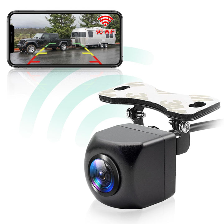 WiFi Rückfahrkamera, 5G 1080P HD Auto Rückfahrkamera für iPhone iPad Android Smart Phone Tablet mit
