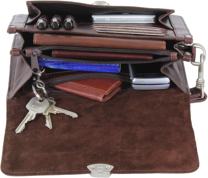 Branco Business Herren Handgelenktasche Herrentasche Tasche schwarz | braun | natur Leder - sehr hoc