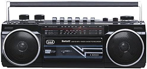 Trevi RR 501 BT Stereo Boombox tragbar Bluetooth, USB, SD, MP3, Schwarz