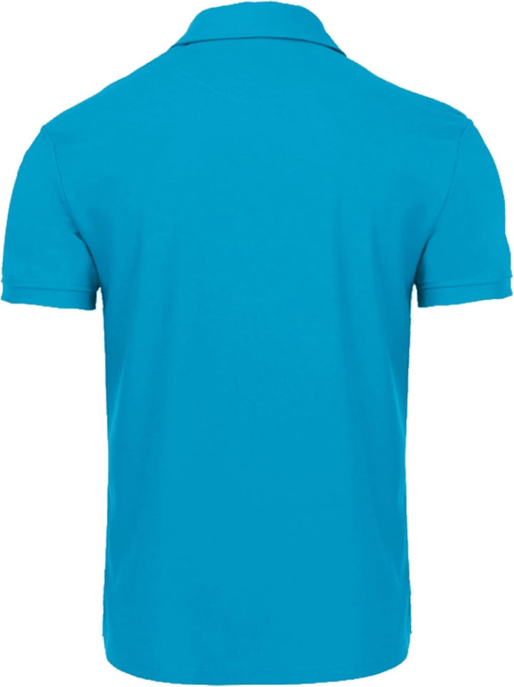JACKETOWN Herren Kurzarm Poloshirt Schnelltrocknend Atmungsaktives Tshirt Tennis Sommer Poloshirts M