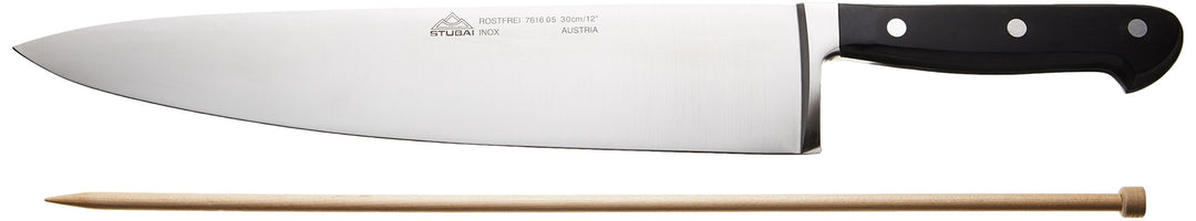 STUBAI hochwertiges breites Kochmesser geschmiedet | 300 mm | Küchenmesser aus Edelstahl für Schneid
