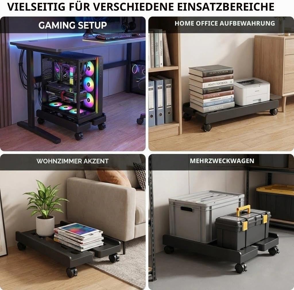 PC-Tower-Computerständer, universellen CPU-Ständer mit Vier Rädern, Computer-Desktop-Ständer, CPU-Wa